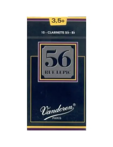 Caja 10 Cañas Clarinete Vandoren 56 rue Lepic 3½+