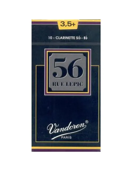 Caja 10 Cañas Clarinete Vandoren 56 rue Lepic 3½+