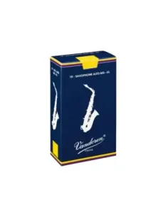 Caja 10 Cañas Saxo Alto Vandoren Tradicional 4 caja azul 2
