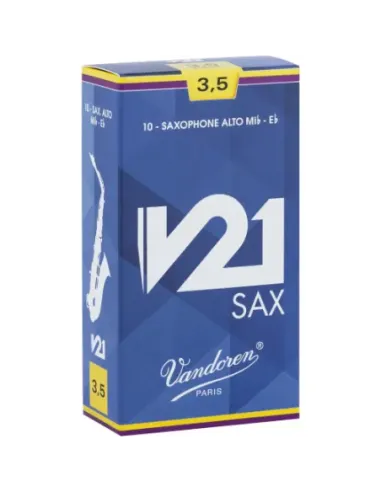 Caja 10 Cañas Saxo Alto Vandoren V-21 3½
