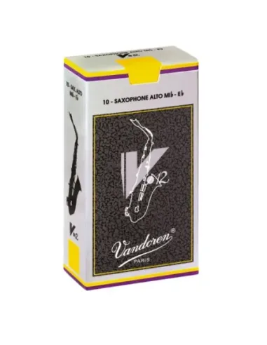 Caja 10 Cañas Saxo Alto Vandoren V-12 2½ caja gris