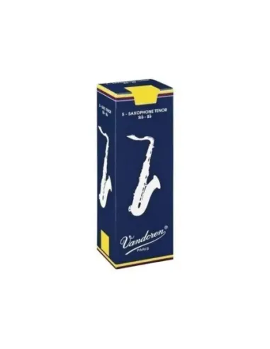 Caja 5 Cañas Saxo Tenor Vandoren Tradicional 1 caja azul
