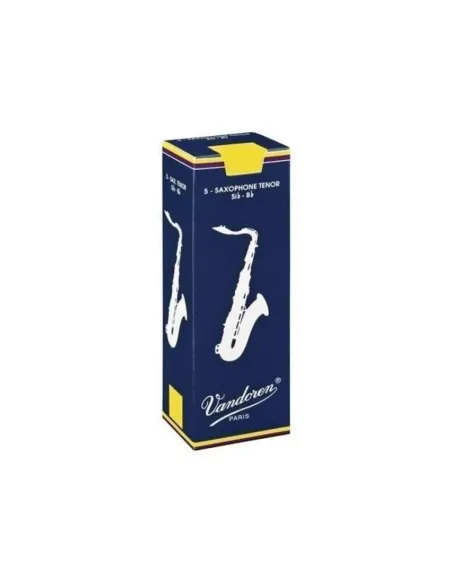 Caja 5 Cañas Saxo Tenor Vandoren Tradicional 1 caja azul