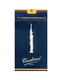 Caja 10 Cañas Saxo Soprano Vandoren Tradicional 2 azul 2