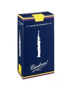 Caja 10 Cañas Saxo Soprano Vandoren Tradicional 2½ azul 2
