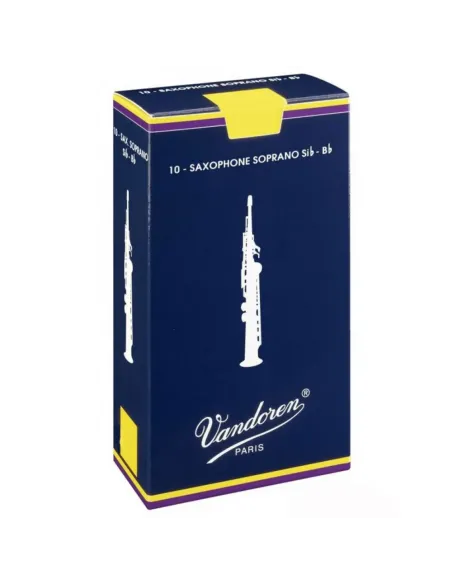 Caja 10 Cañas Saxo Soprano Vandoren Tradicional 4 azul