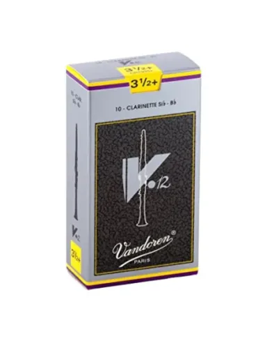 Caja 10 Cañas Clarinete Vandoren V-12 3½+ caja gris