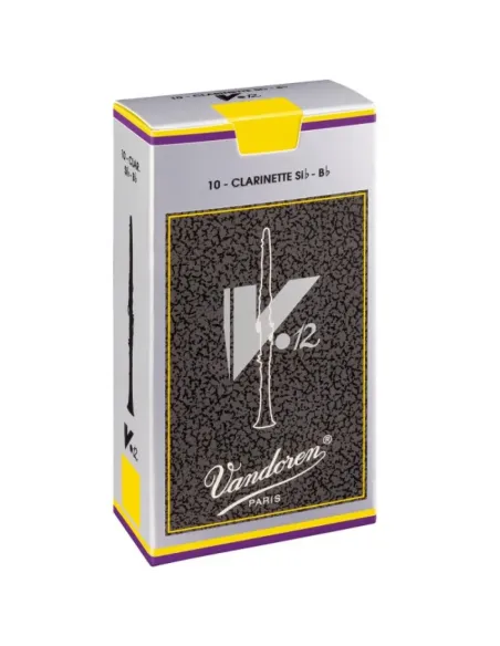 Caja 10 Cañas Clarinete Vandoren V-12 3 caja gris