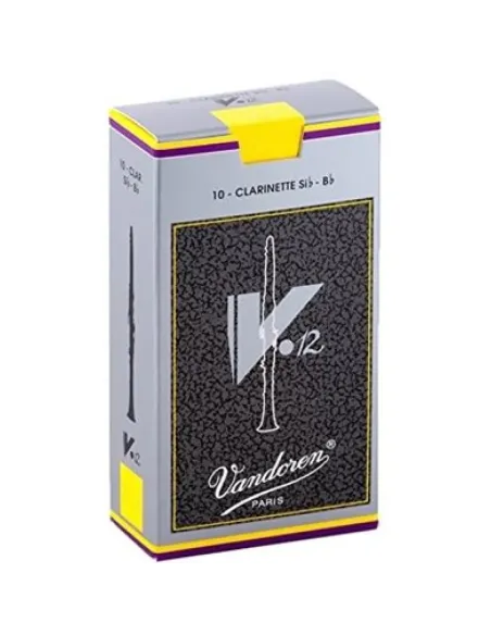 Caja 10 Cañas Clarinete Vandoren V-12 4 caja gris