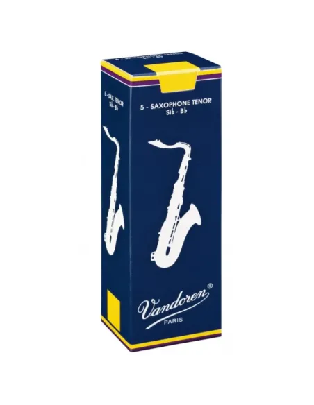 Caja 5 Cañas Saxo Barítono Vandoren Tradicional 2 azul