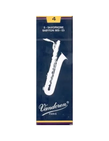 Caja 5 Cañas Saxo Barítono Vandoren Tradicional 4 azul