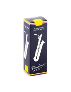 Caja 5 Cañas Saxo Barítono Vandoren Tradicional 3½ azul 2