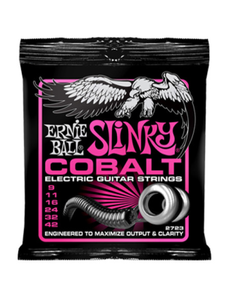 Juego Ernie Ball Eléctrica Slinky Cobalt 2723 (09-42)