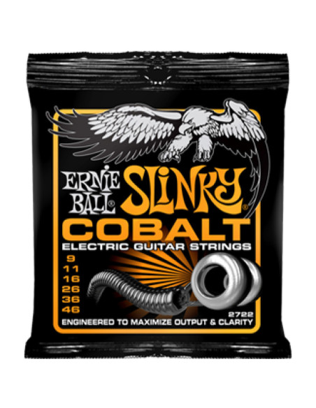 Juego Ernie Ball Eléctrica Slinky Cobalt 2722 (09-46)