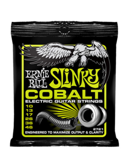 Juego Ernie Ball Eléctrica Slinky Cobalt 2721 (10-46)