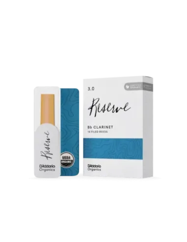 Caja 10 Cañas Clarinete Organic Reserve by D'Addario 3½