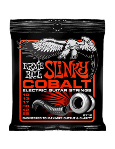 Juego Ernie Ball Eléctrica Slinky Cobalt 2715 (10-52)