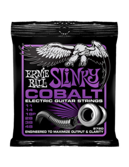 Juego Ernie Ball Eléctrica Slinky Cobalt 2720 (11-48)