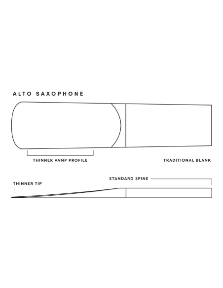 Caja 10 Cañas Saxo Alto Royal by D'Addario 2