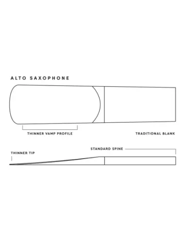 Caja 10 Cañas Saxo Alto Royal by D'Addario 2½