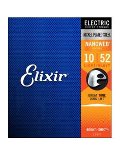 Juego Cuerdas Guitarra Eléctrica Elixir Nanoweb 12077 (010-052)