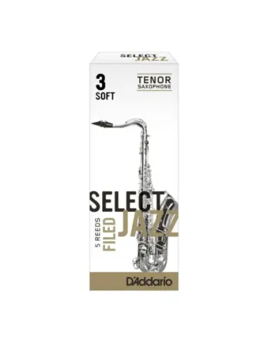 Caja 5 Cañas Saxo Tenor Select Jazz by D'Addario 3 Suave Filed