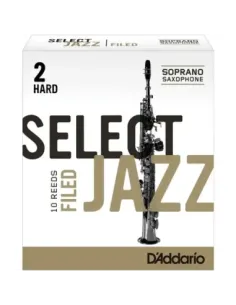 Caja 10 Cañas Saxo Soprano Select Jazz by D'Addario 2 Dura Filed 2