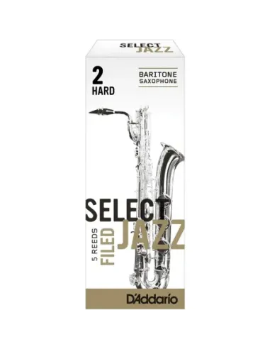 Caja 5 Cañas Saxo Barítono Select Jazz by D'Addario 2 Dura Filed