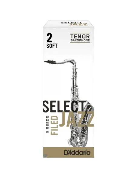 Caja 5 Cañas Saxo Tenor Select Jazz by D'Addario 2 Suave Filed