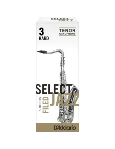 Caja 5 Cañas Saxo Tenor Select Jazz by D'Addario 3 Dura Filed