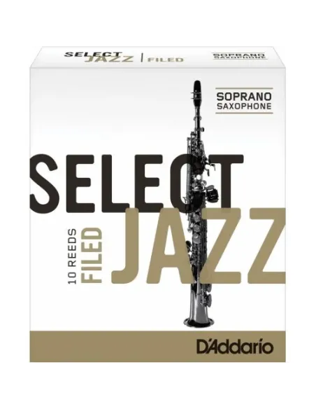 Caja 10 Cañas Saxo Soprano Select Jazz by D'Addario 2 Suave Filed