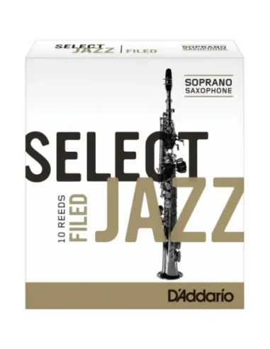 Caja 10 Cañas Saxo Soprano Select Jazz by D'Addario 3 Dura Filed