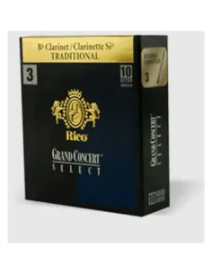 Caja 10 Cañas Clarinete Rico Gran Concert Select Traditional 4 2