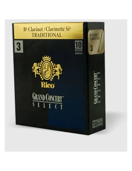 Caja 10 Cañas Clarinete Rico Gran Concert Select Traditional 4