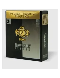 Caja 10 Cañas Clarinete Rico Gran Concert Select Evolution 2½ 2