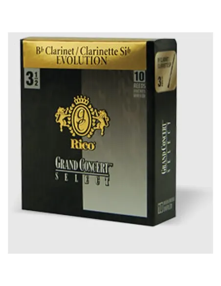 Caja 10 Cañas Clarinete Rico Gran Concert Select Evolution 2½