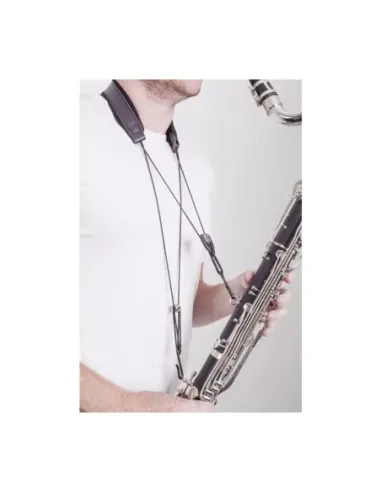 Cordón Clarinete Bajo BG C-50B Cuero 2 Ganchos
