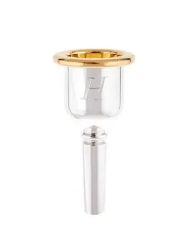 Boquilla Tuba Denis Wick Heritage 3186-1L Plateada y Dorada