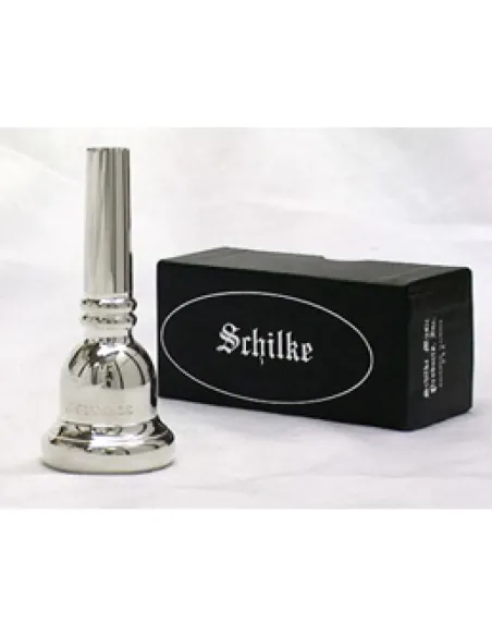 Boquilla Schilke Trombón Bajo Tubería Ancha 55-59 Plateada