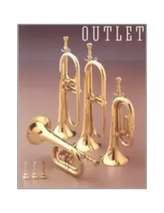 Corneta Honsuy Corta Do/Sib Pistón Plateada 72600 2