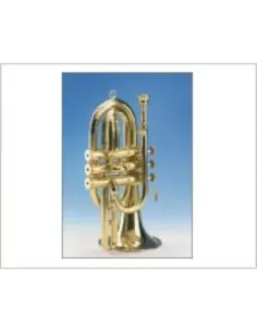 Corneta Honsuy Corta En Do " Carmen " 3 Pistones Latón 70950 2