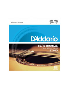 Juego Cuerdas Guitarra Acústica D'Addario EZ-910 011-052