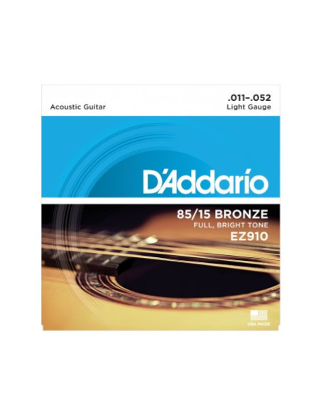 Juego Cuerdas Guitarra Acústica D'Addario EZ-910 011-052