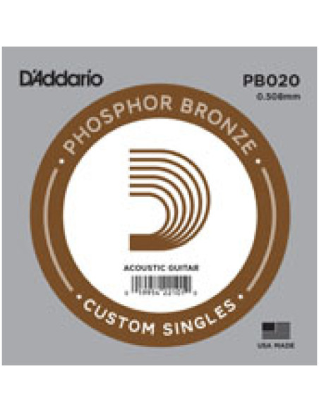 Cuerda Guitarra Acústica D'Addario PB-025B