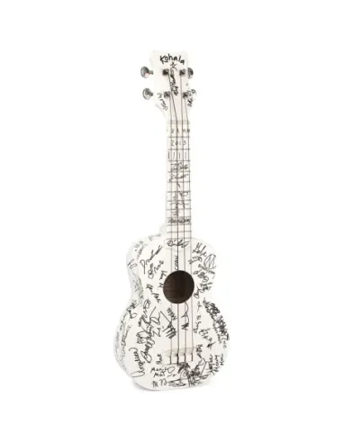 Ukelele Kohala Canvas Soprano KC-S Blanco para decorar