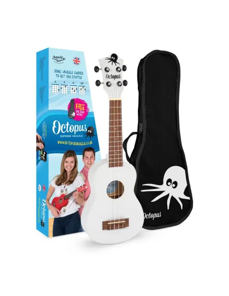 Ukelele Soprano Octopus UK-205WHS Blanco