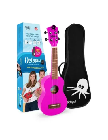 Ukelele Soprano Octopus UK-205PKS Rosa