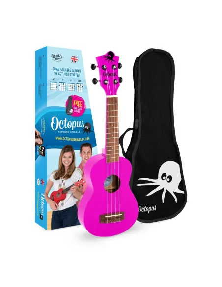 Ukelele Soprano Octopus UK-205PKS Rosa