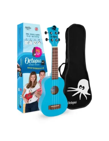 Ukelele Soprano Octopus UK-205LBS Azul Cielo