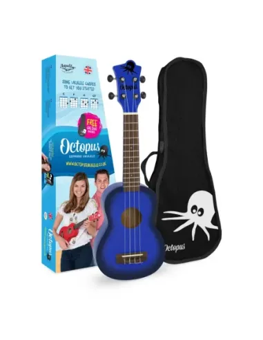 Ukelele Soprano Octopus UK-205DBB Azul Oscuro Burst